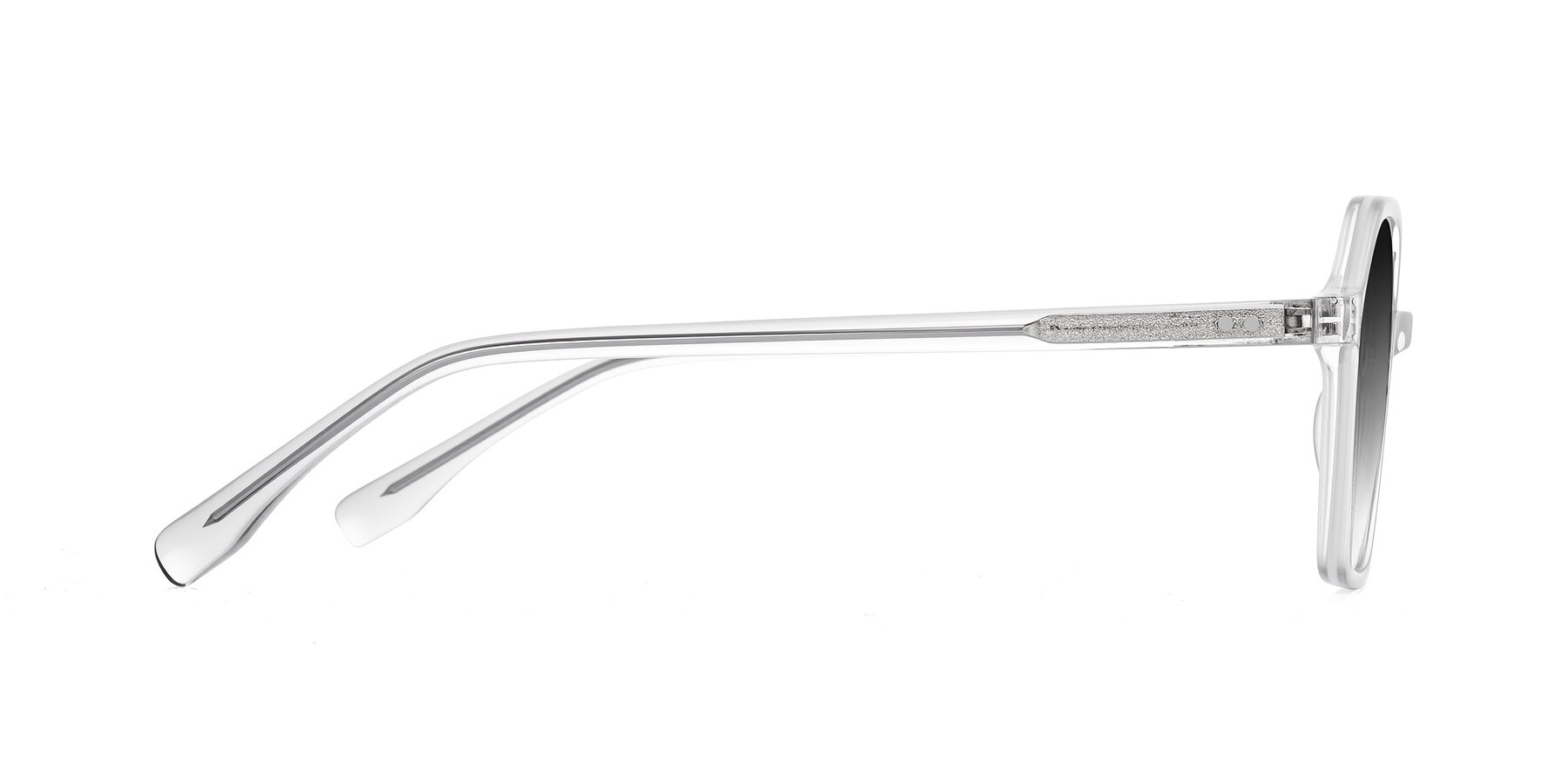 Side of Hortale in Clear with Gray Gradient Lenses