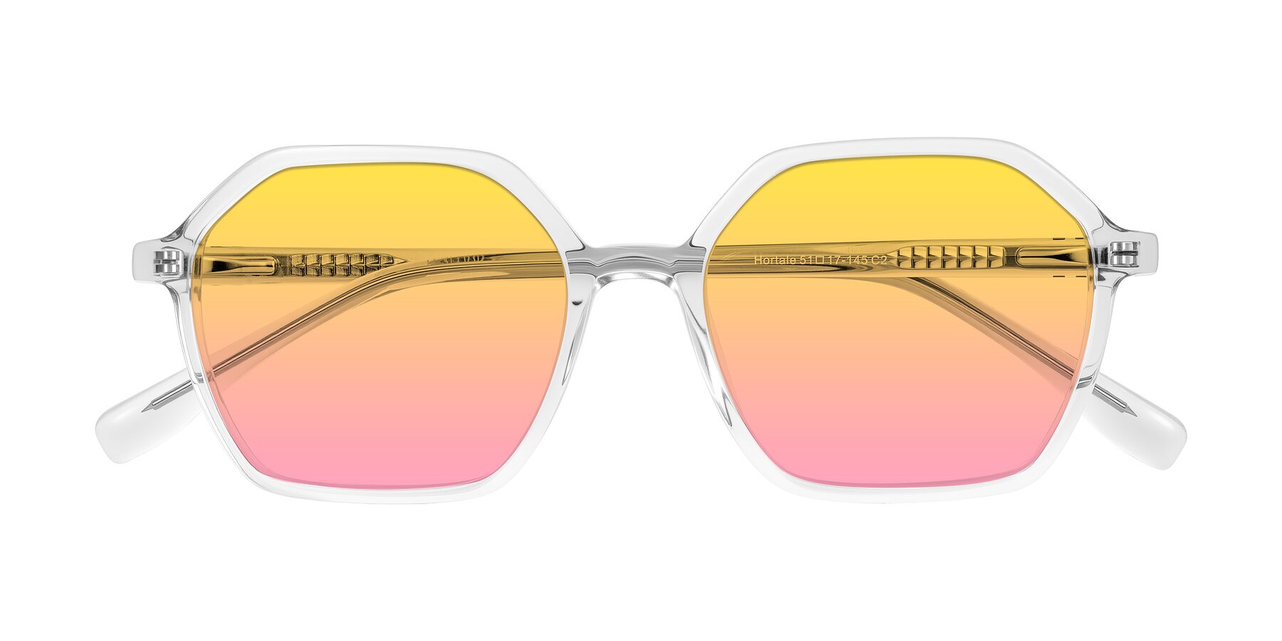 Folded Front of Hortale in Clear with Yellow / Pink Gradient Lenses