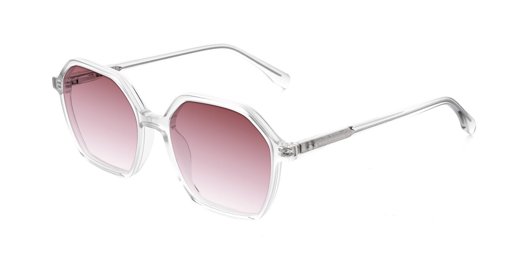 Angle of Hortale in Clear with Garnet Gradient Lenses