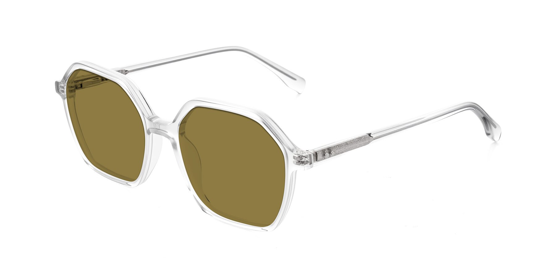 Angle of Hortale in Clear with Brown Polarized Lenses