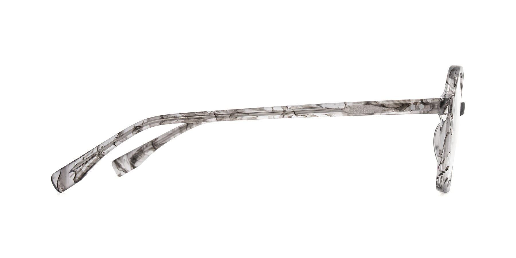 Side of Hortale in Gray Tortoise with Clear Eyeglass Lenses
