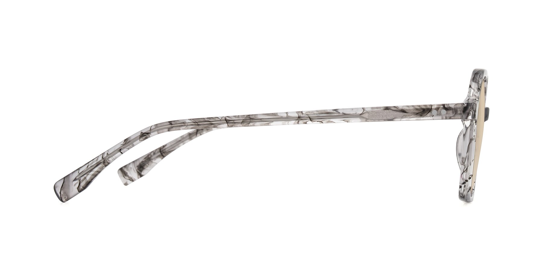Side of Hortale in Gray Tortoise with Light Brown Tinted Lenses