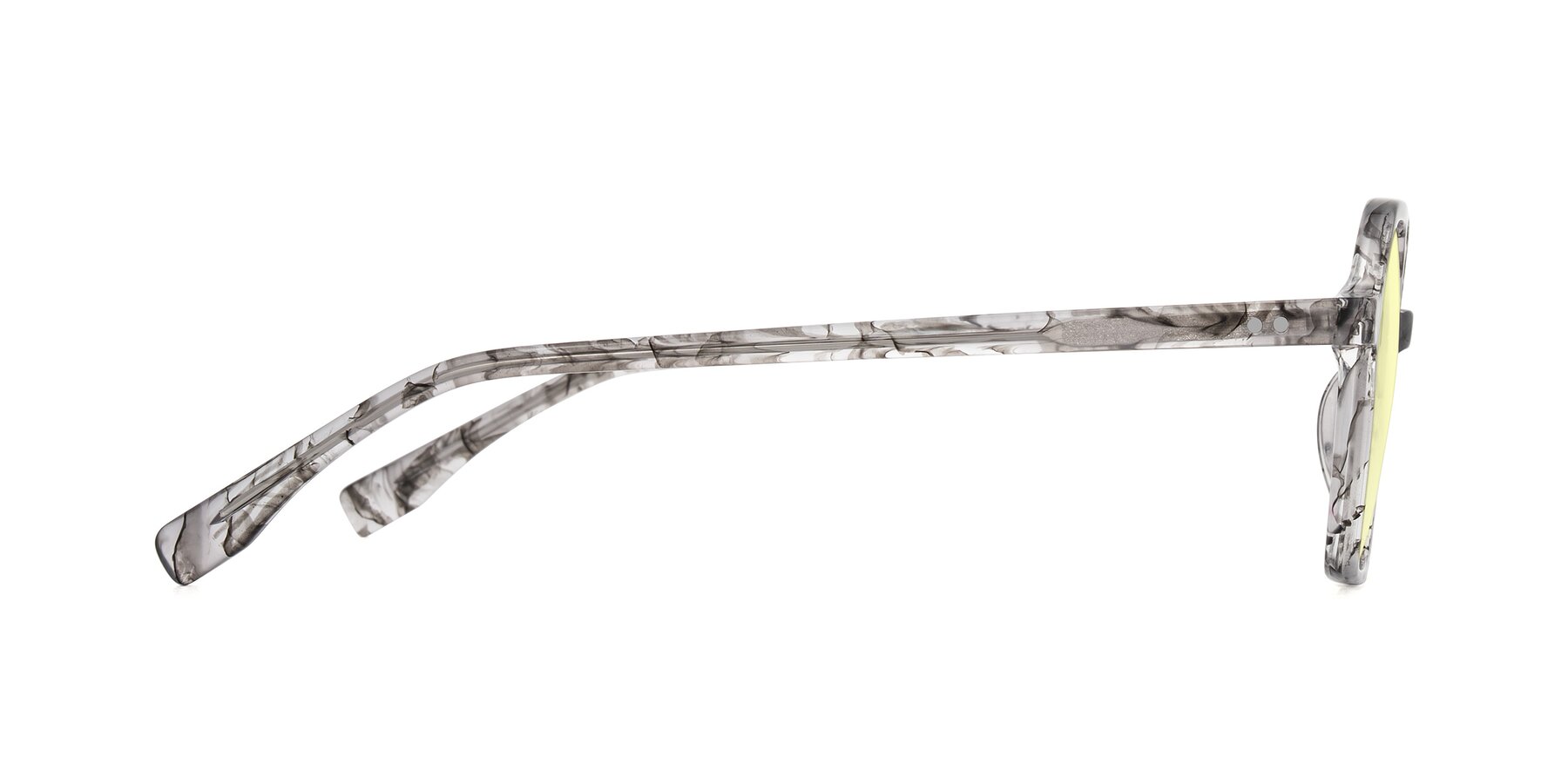 Side of Hortale in Gray Tortoise with Light Yellow Tinted Lenses