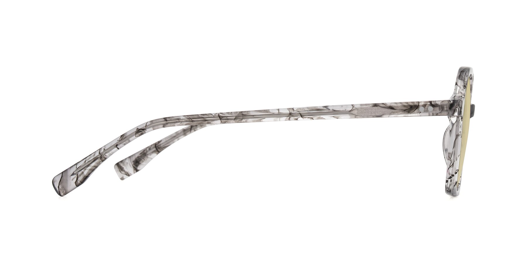 Side of Hortale in Gray Tortoise with Light Champagne Tinted Lenses