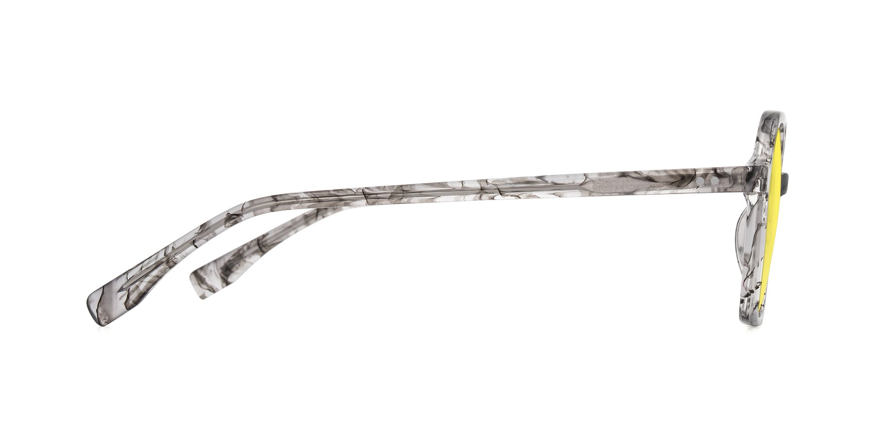 Side of Hortale in Gray Tortoise with Medium Yellow Tinted Lenses
