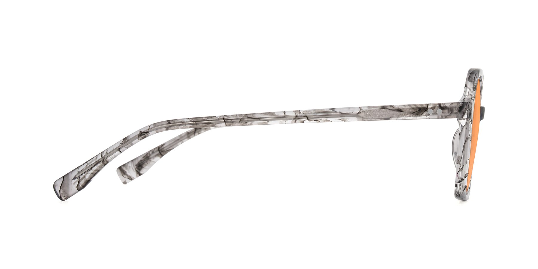 Side of Hortale in Gray Tortoise with Medium Orange Tinted Lenses
