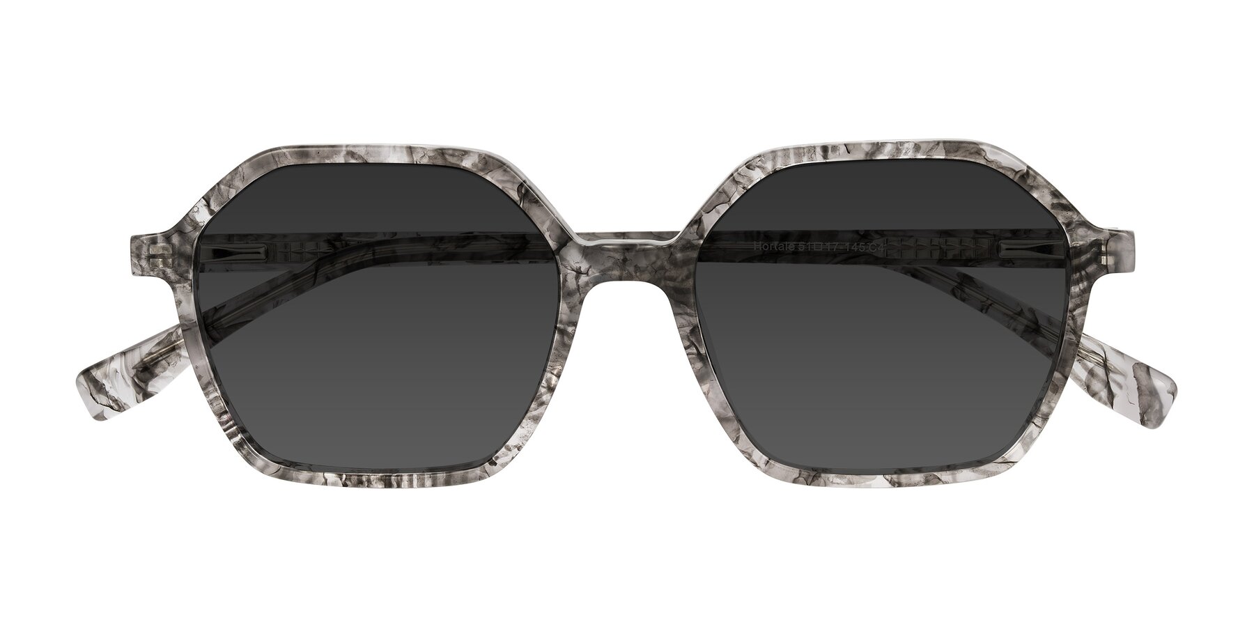 Folded Front of Hortale in Gray Tortoise with Gray Tinted Lenses