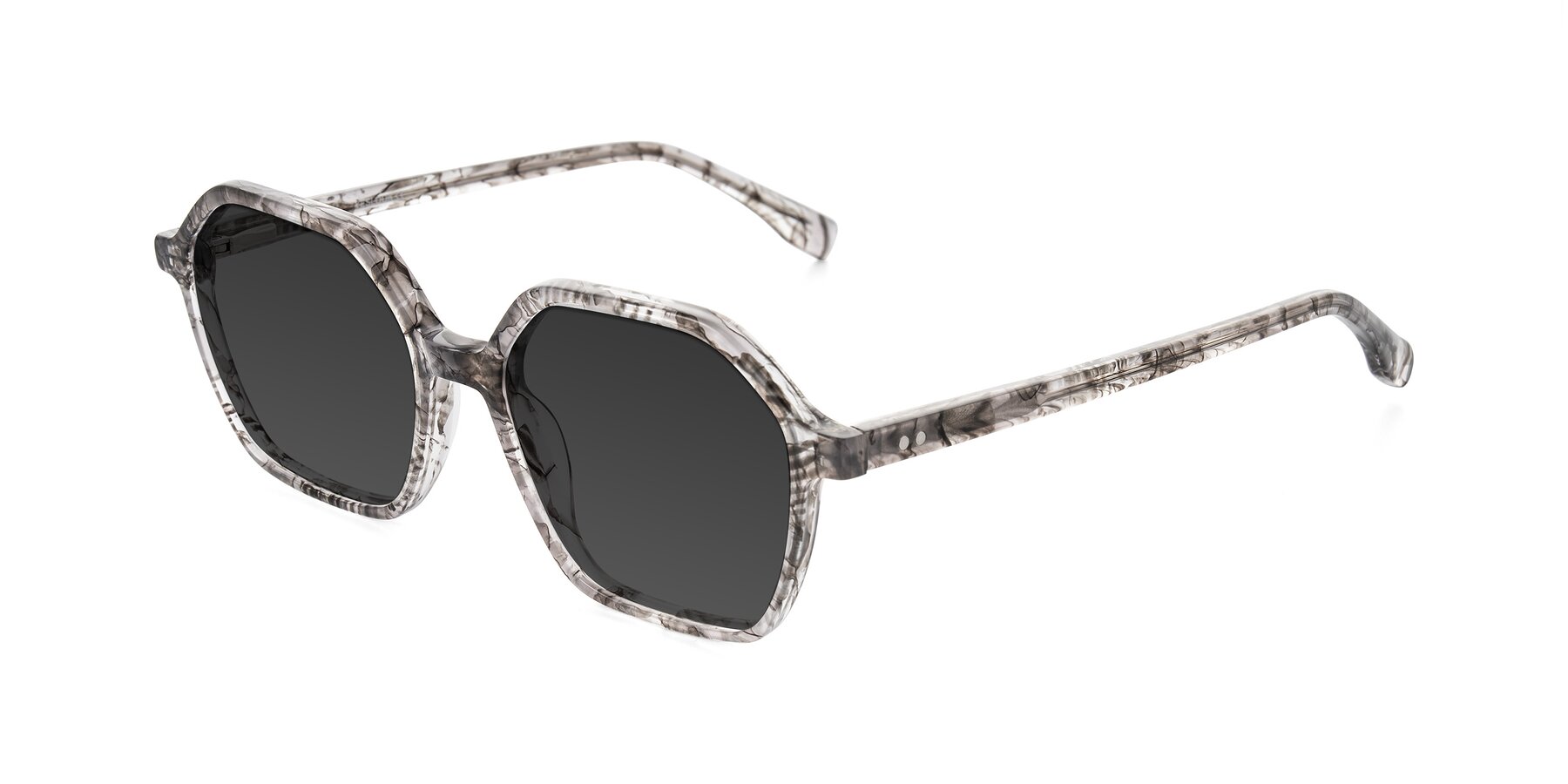 Angle of Hortale in Gray Tortoise with Gray Tinted Lenses