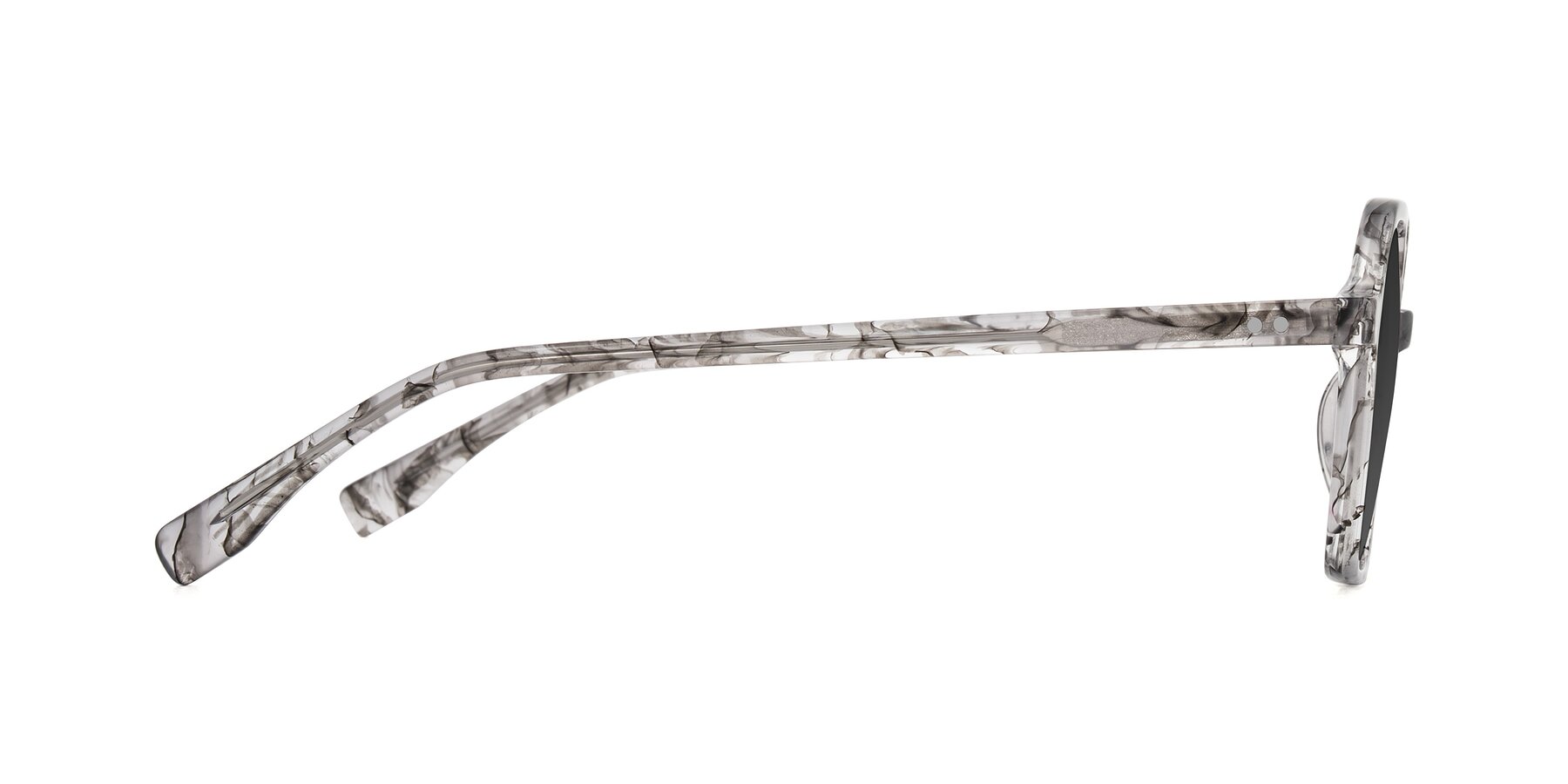 Side of Hortale in Gray Tortoise with Gray Tinted Lenses