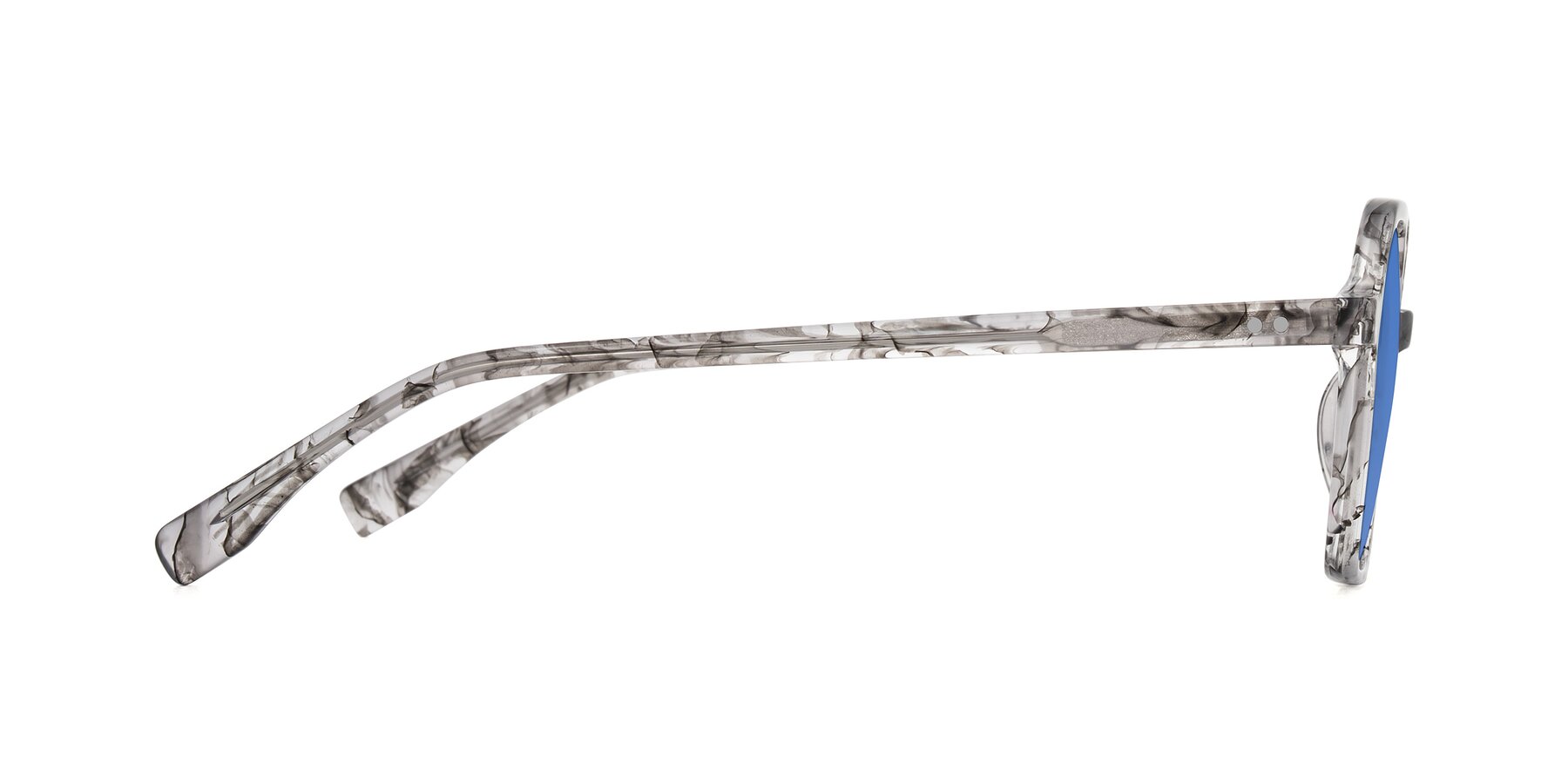 Side of Hortale in Gray Tortoise with Blue Tinted Lenses