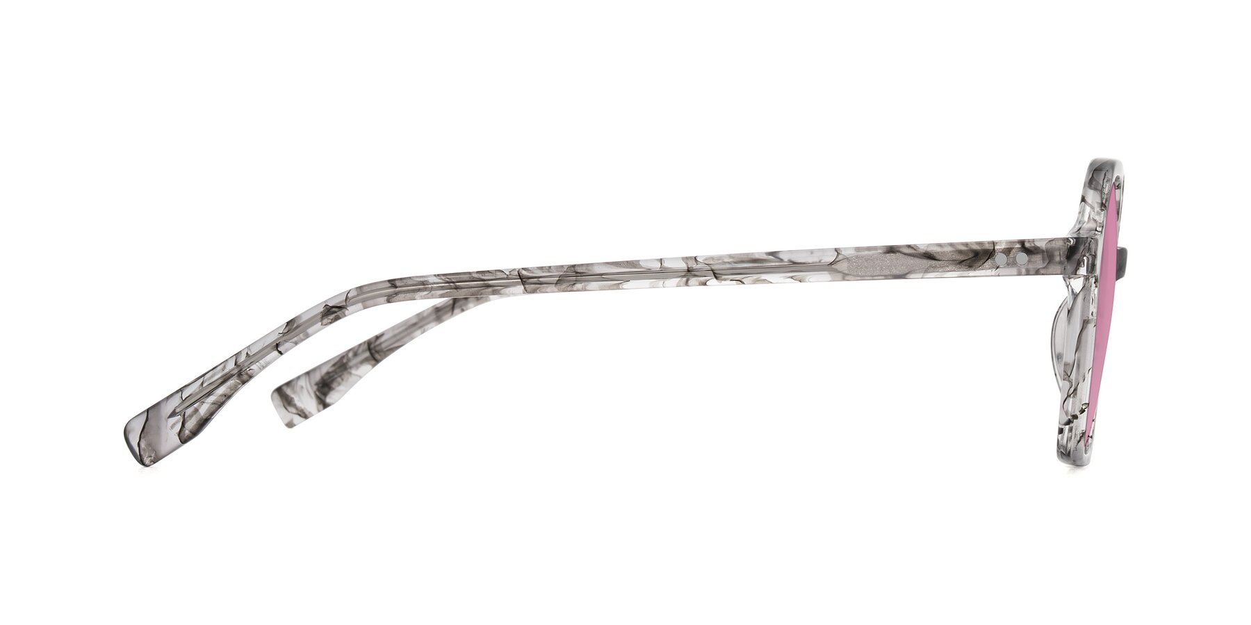 Side of Hortale in Gray Tortoise with Medium Wine Tinted Lenses