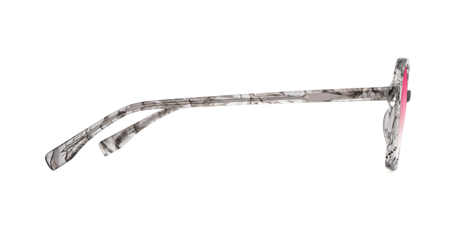 Side of Hortale in Gray Tortoise with Pink Gradient Lenses