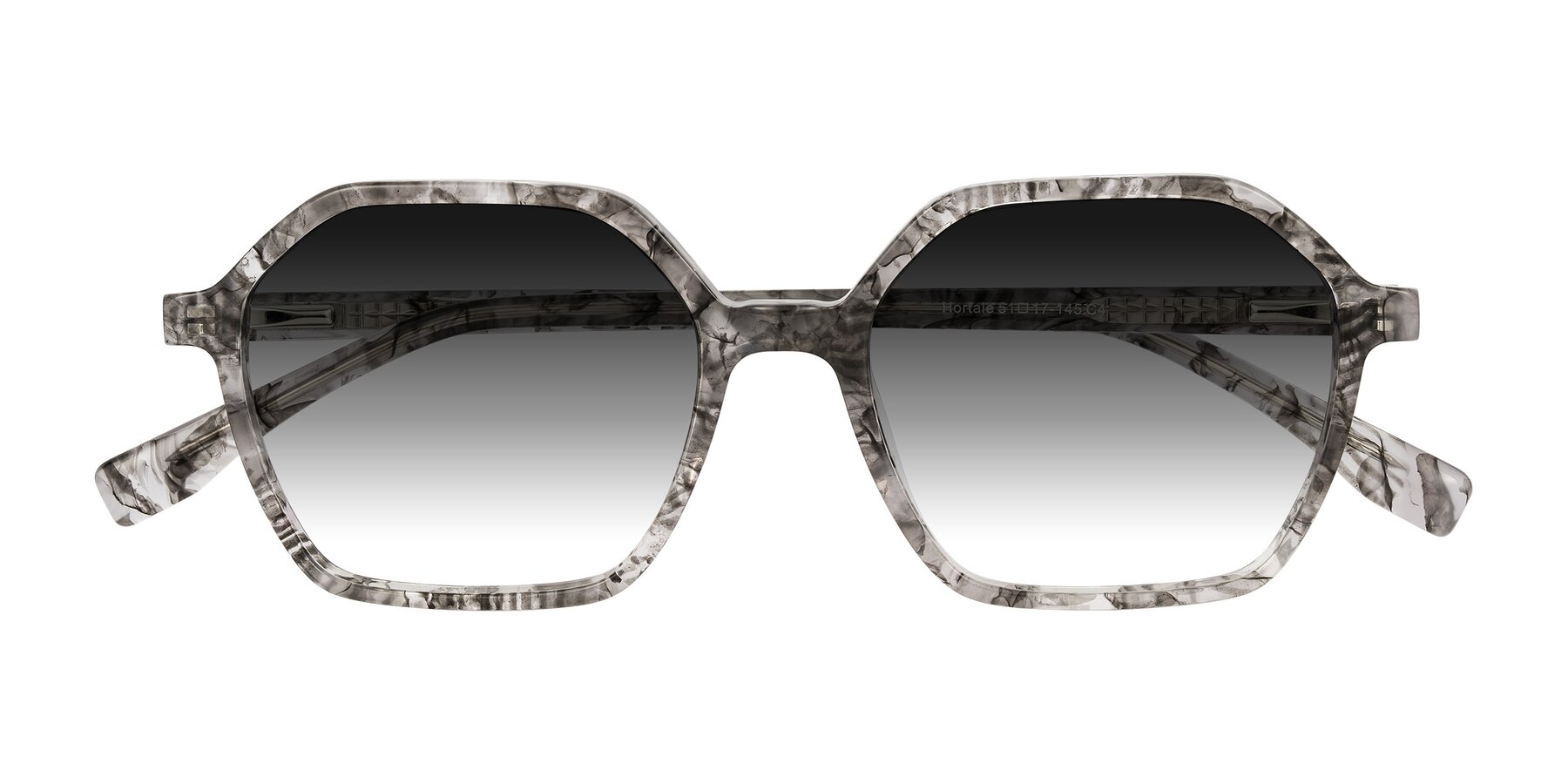 Folded Front of Hortale in Gray Tortoise with Gray Gradient Lenses