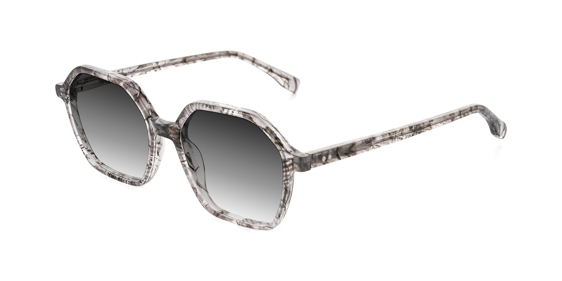Angle of Hortale in Gray Tortoise with Gray Gradient Lenses