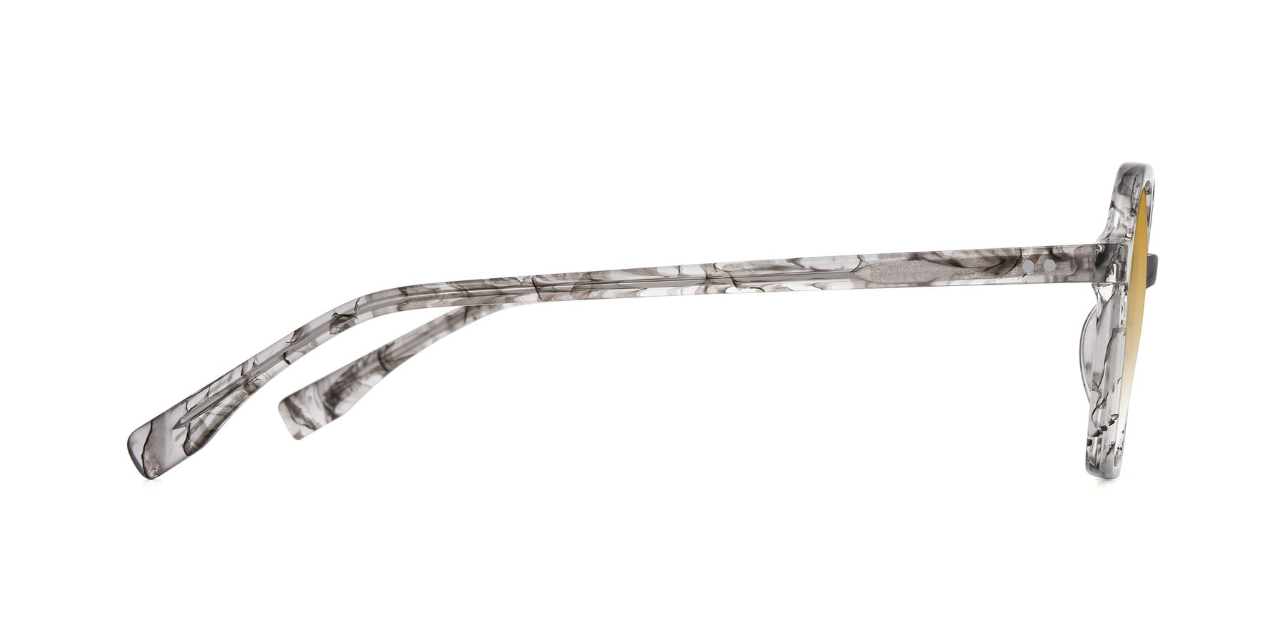 Side of Hortale in Gray Tortoise with Champagne Gradient Lenses
