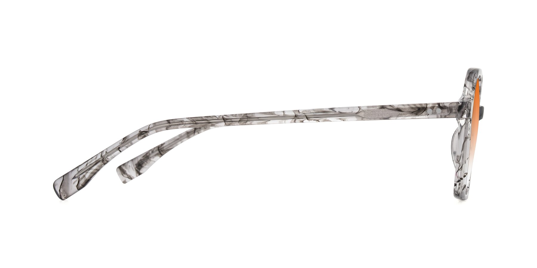 Side of Hortale in Gray Tortoise with Orange Gradient Lenses
