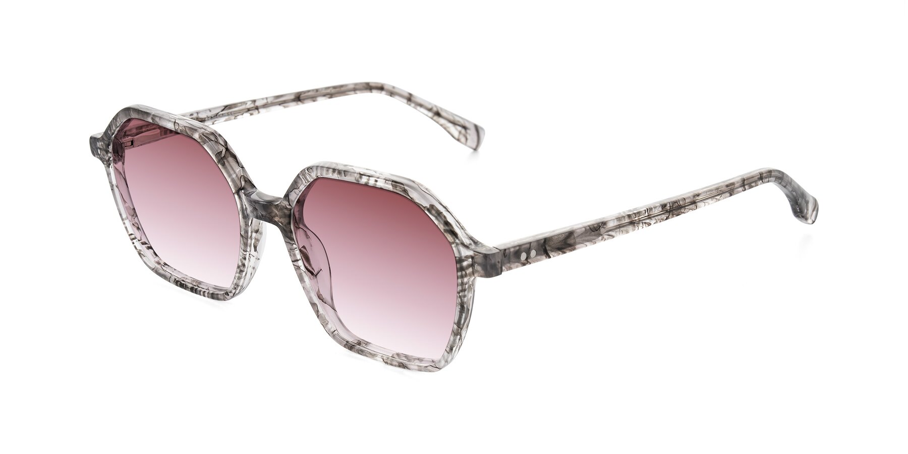 Angle of Hortale in Gray Tortoise with Garnet Gradient Lenses