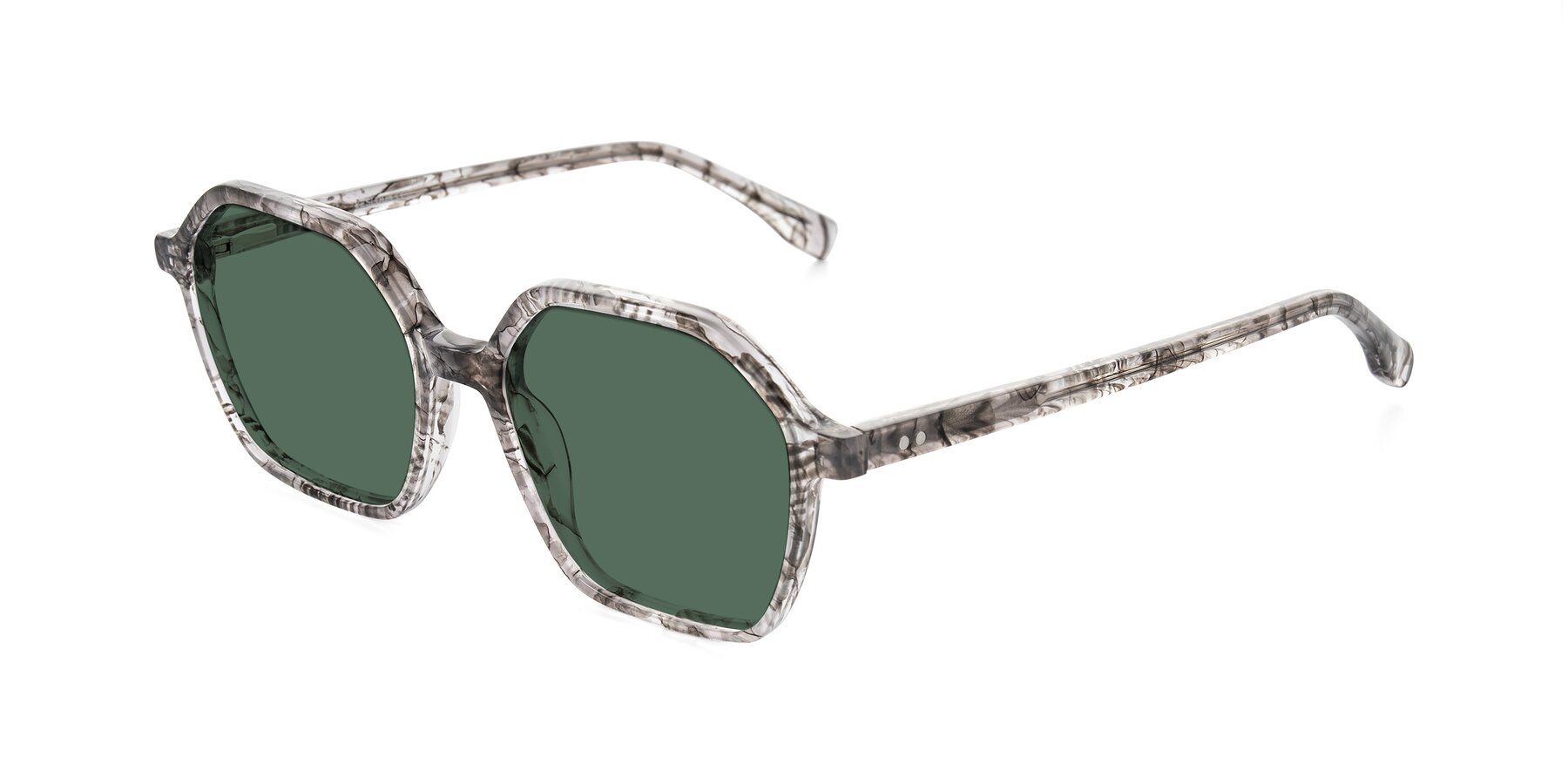 Angle of Hortale in Gray Tortoise with Green Polarized Lenses