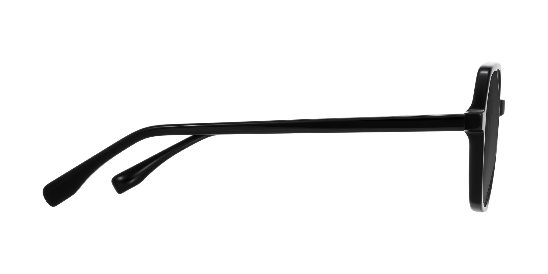 Side of Avenite in Black with Gray Tinted Lenses