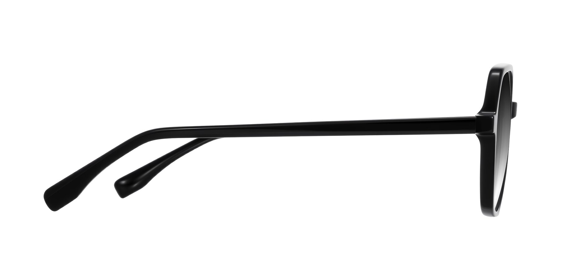 Side of Avenite in Black with Gray Gradient Lenses