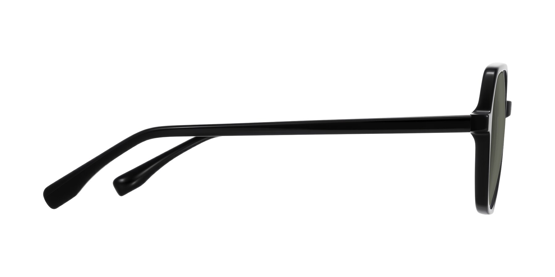 Side of Avenite in Black with Gray Polarized Lenses