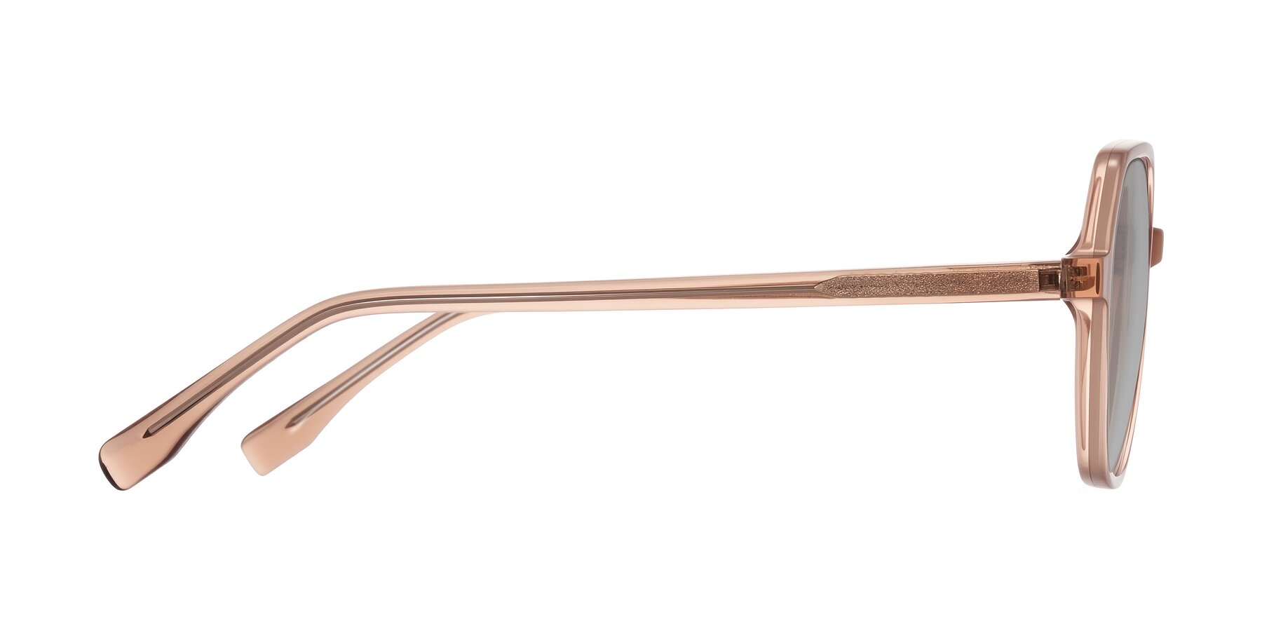 Side of Avenite in Light Brown with Light Gray Tinted Lenses
