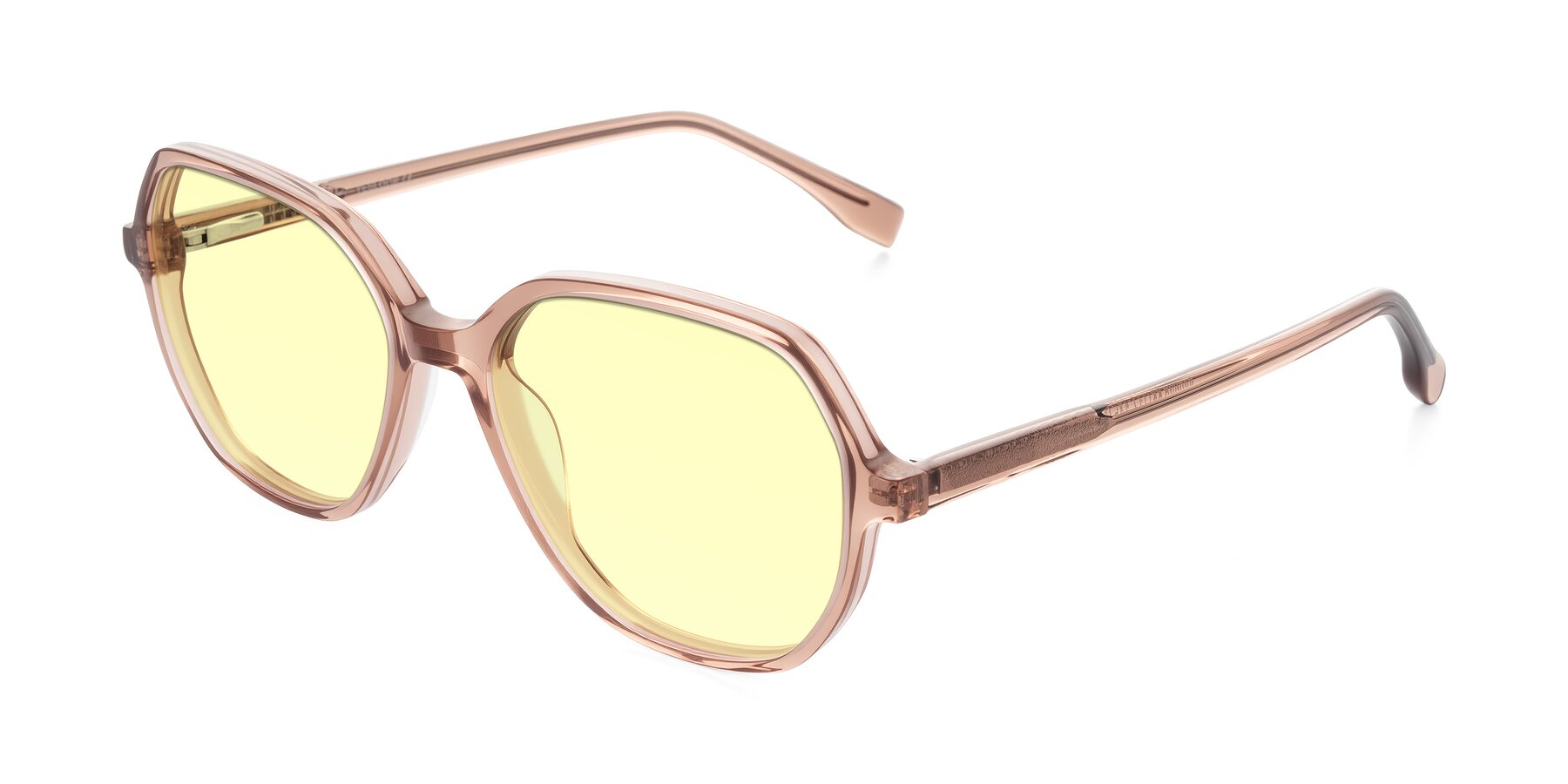 Angle of Avenite in Light Brown with Light Yellow Tinted Lenses
