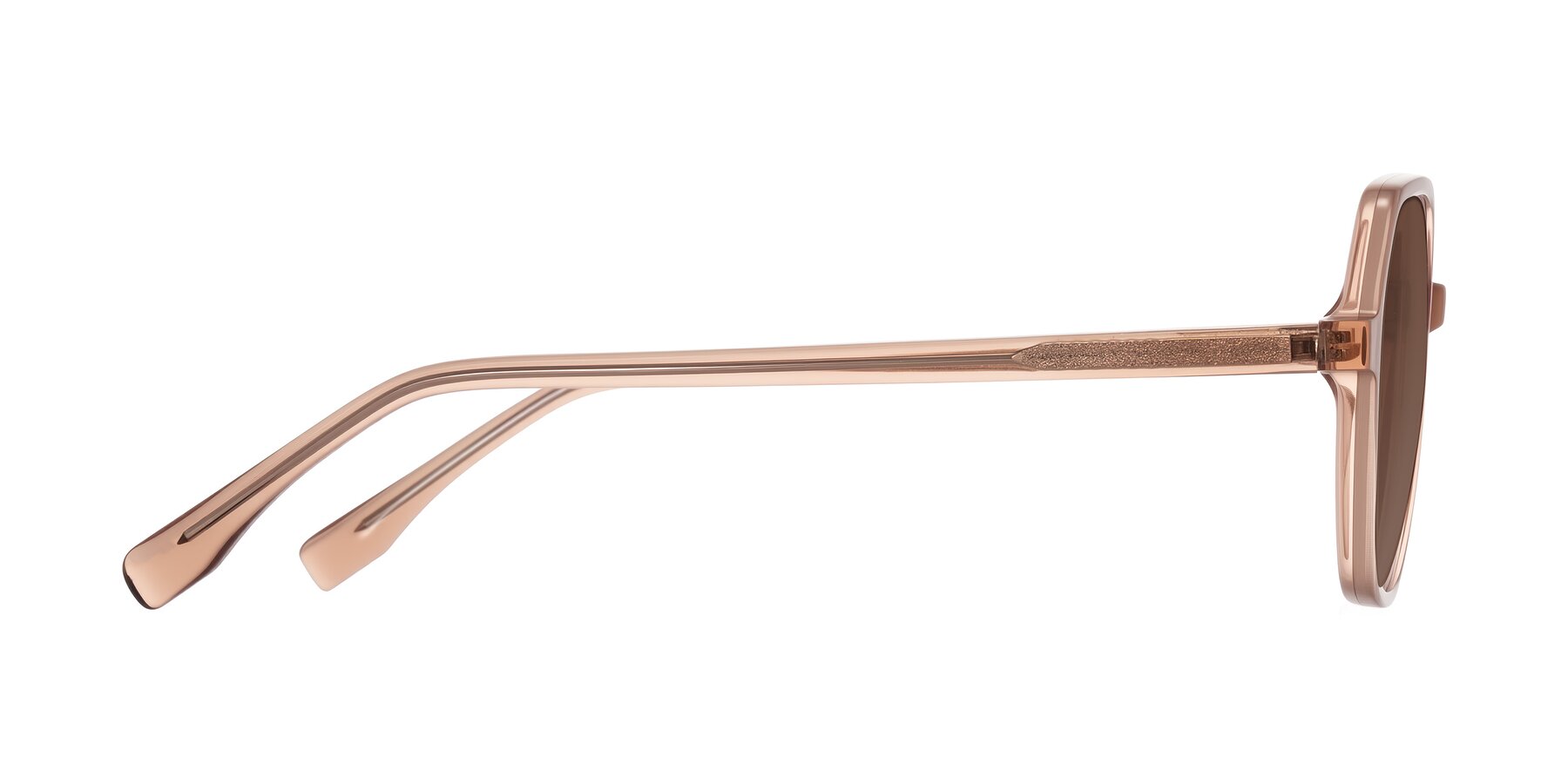 Side of Avenite in Light Brown with Brown Tinted Lenses