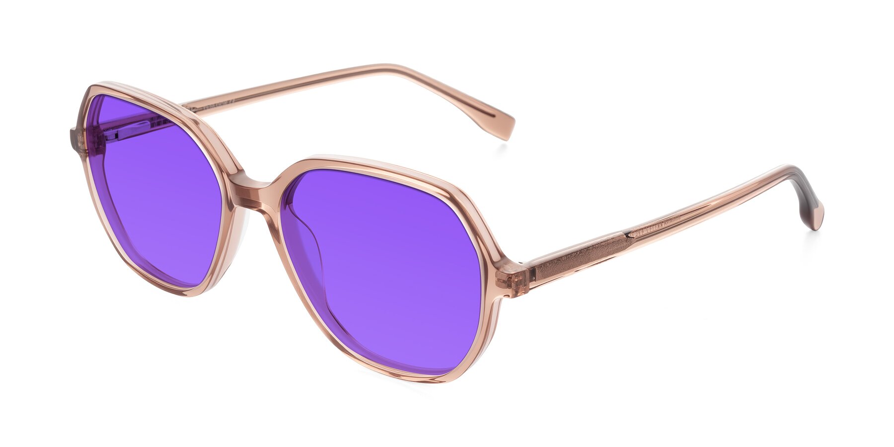 Angle of Avenite in Light Brown with Purple Tinted Lenses