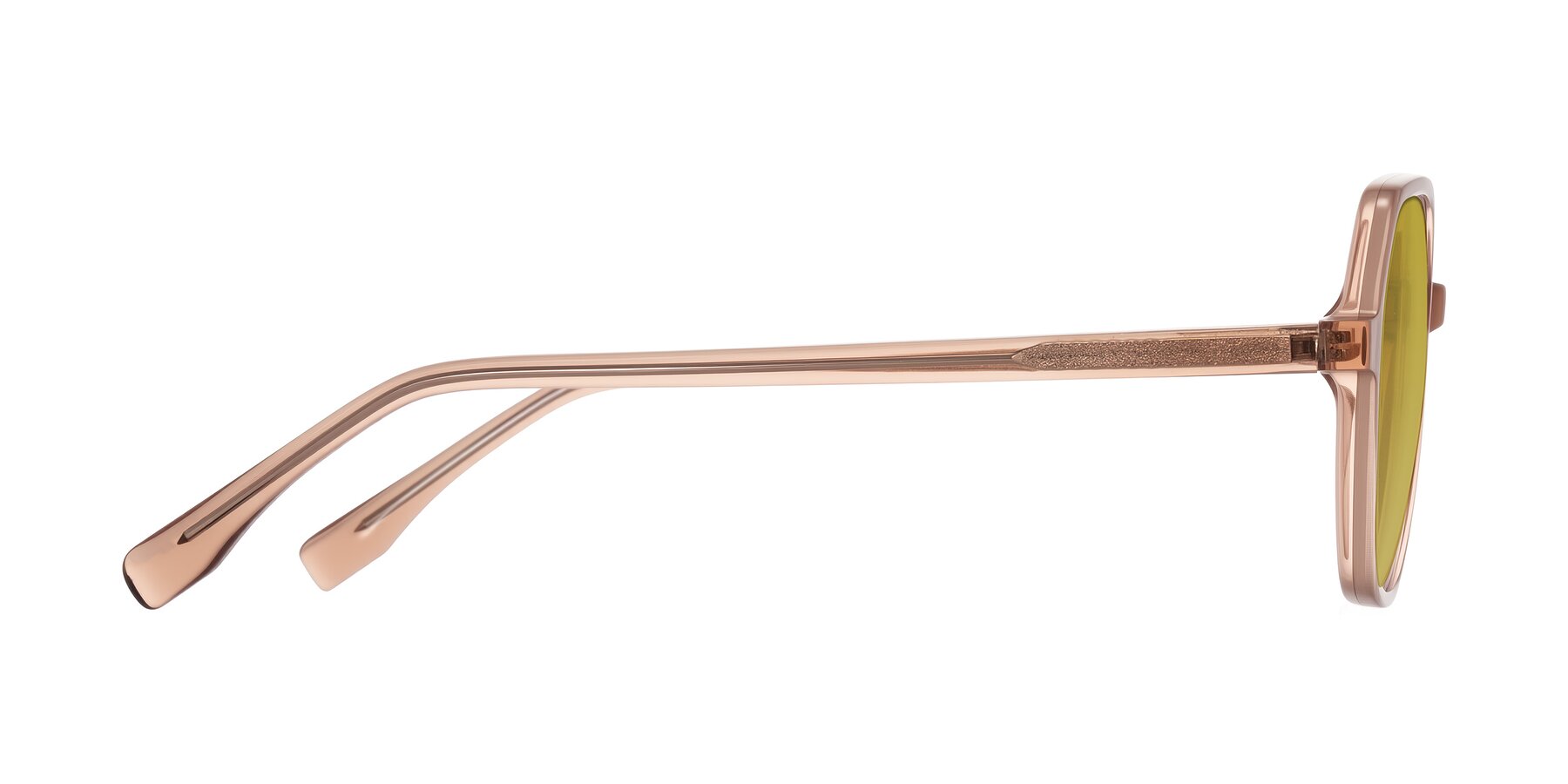 Side of Avenite in Light Brown with Champagne Tinted Lenses