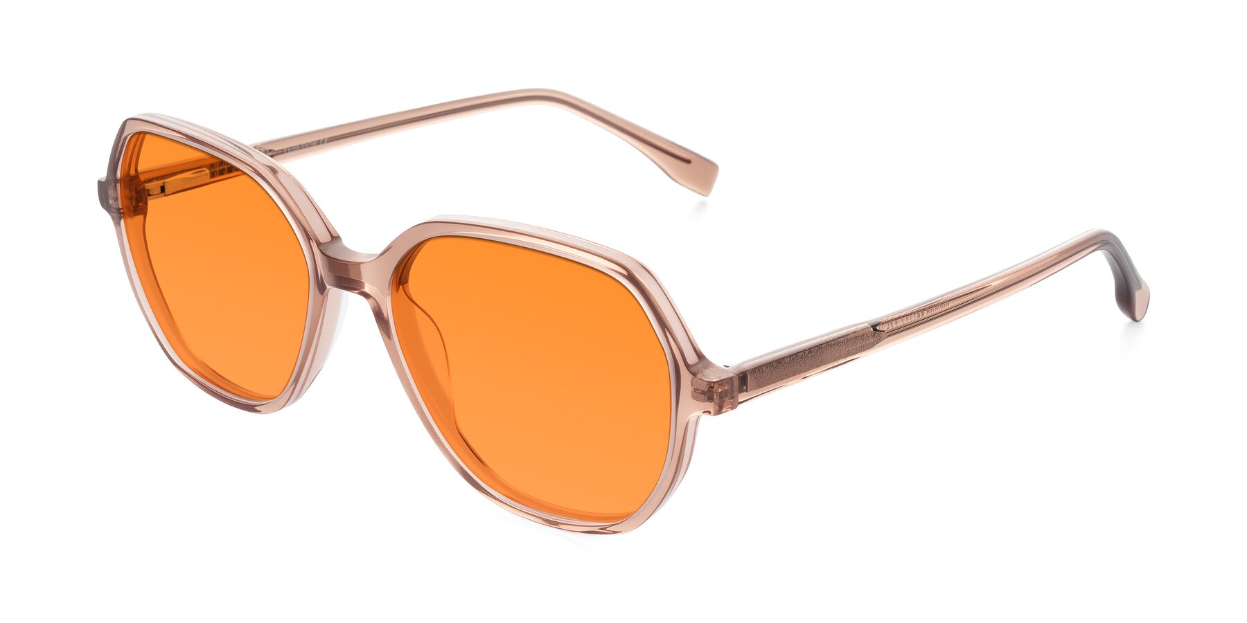 Angle of Avenite in Light Brown with Orange Tinted Lenses