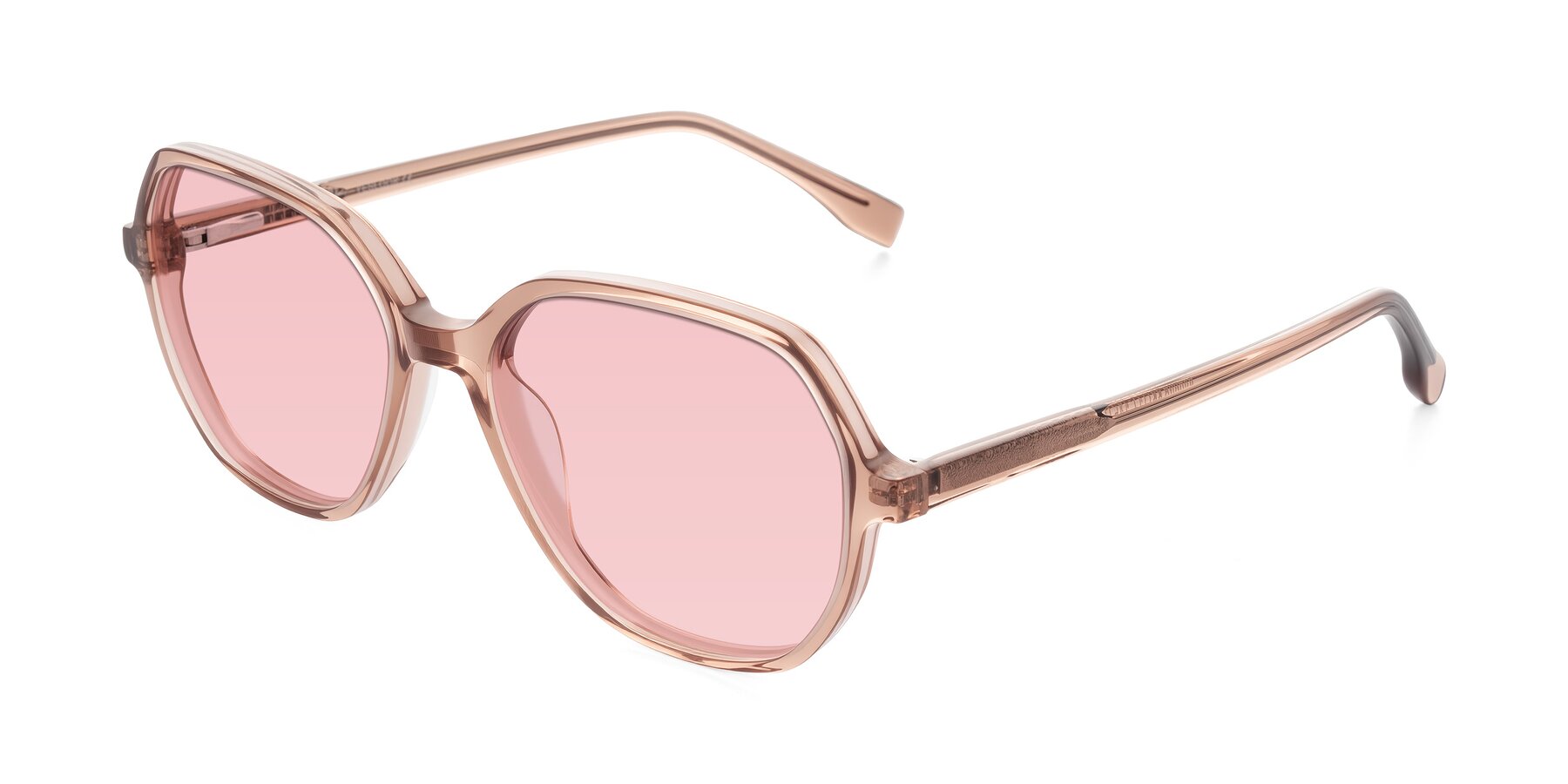 Angle of Avenite in Light Brown with Light Garnet Tinted Lenses