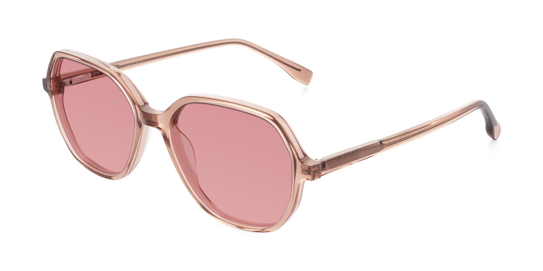Angle of Avenite in Light Brown with Medium Garnet Tinted Lenses