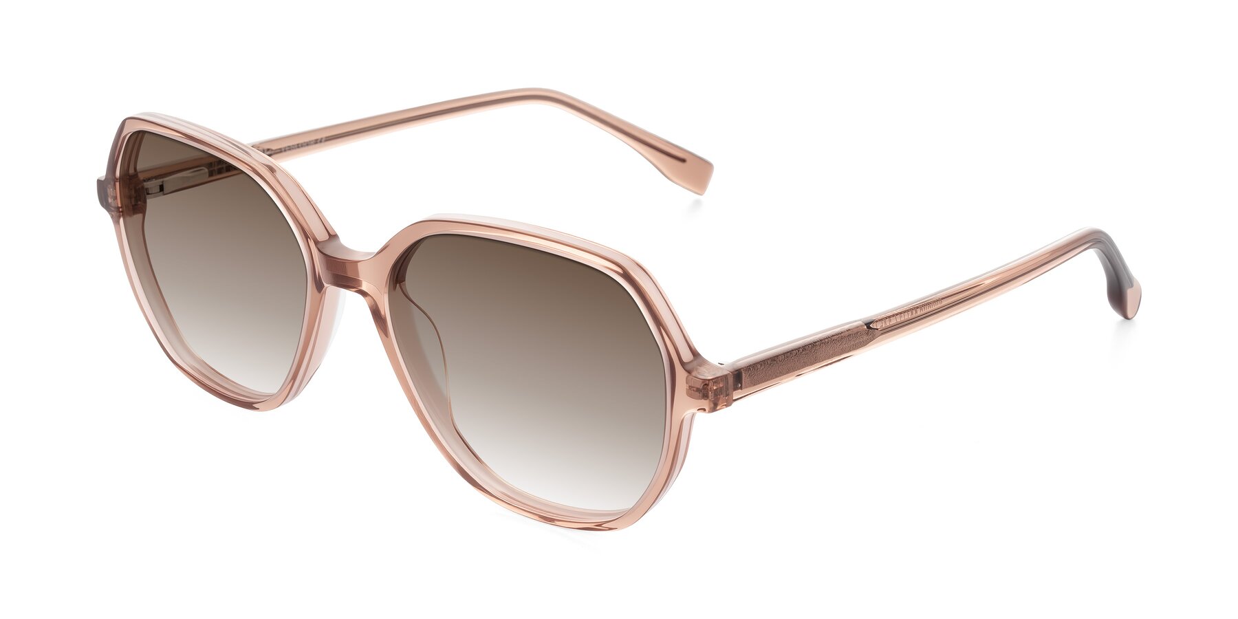 Angle of Avenite in Light Brown with Brown Gradient Lenses