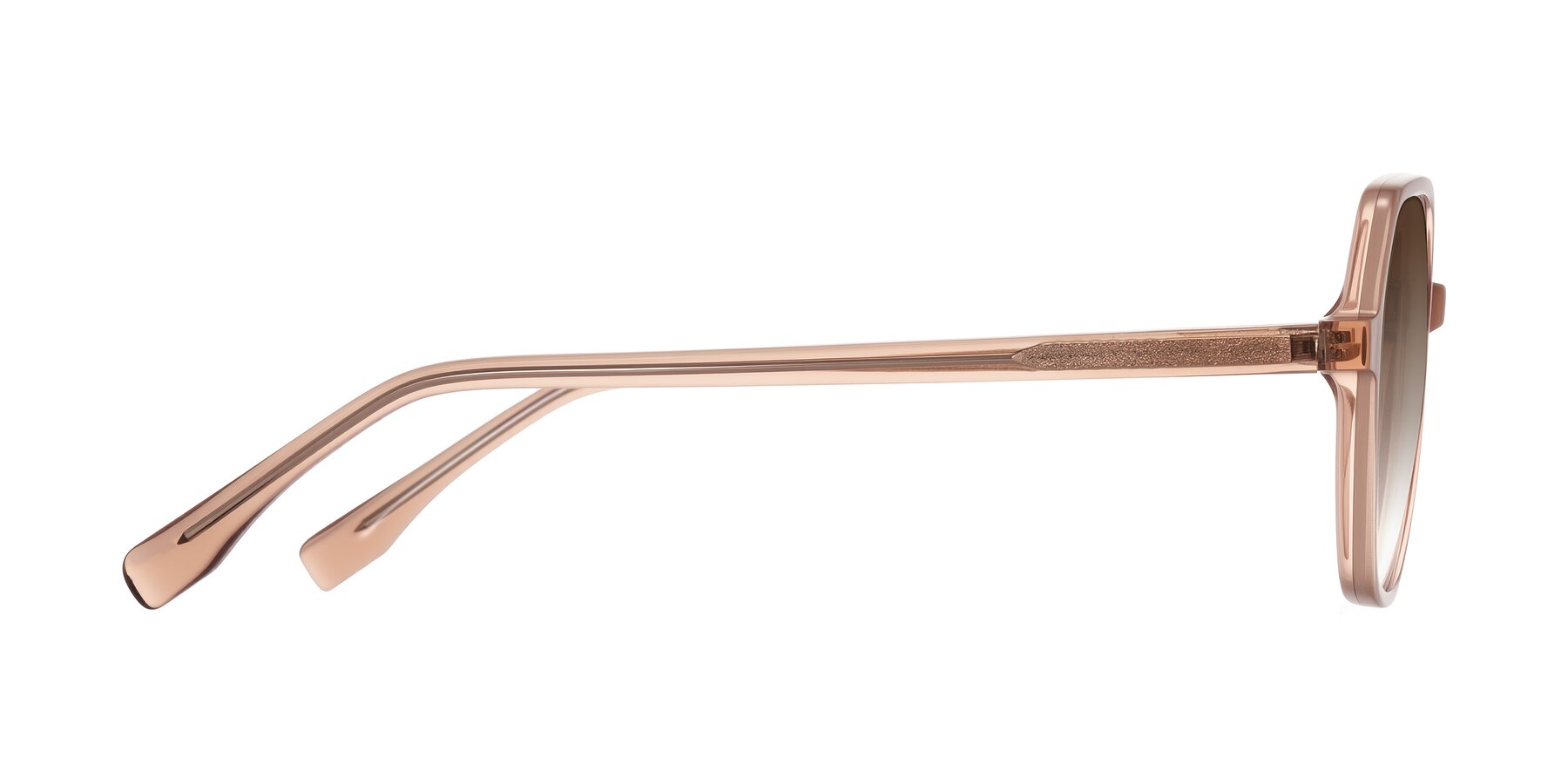 Side of Avenite in Light Brown with Brown Gradient Lenses