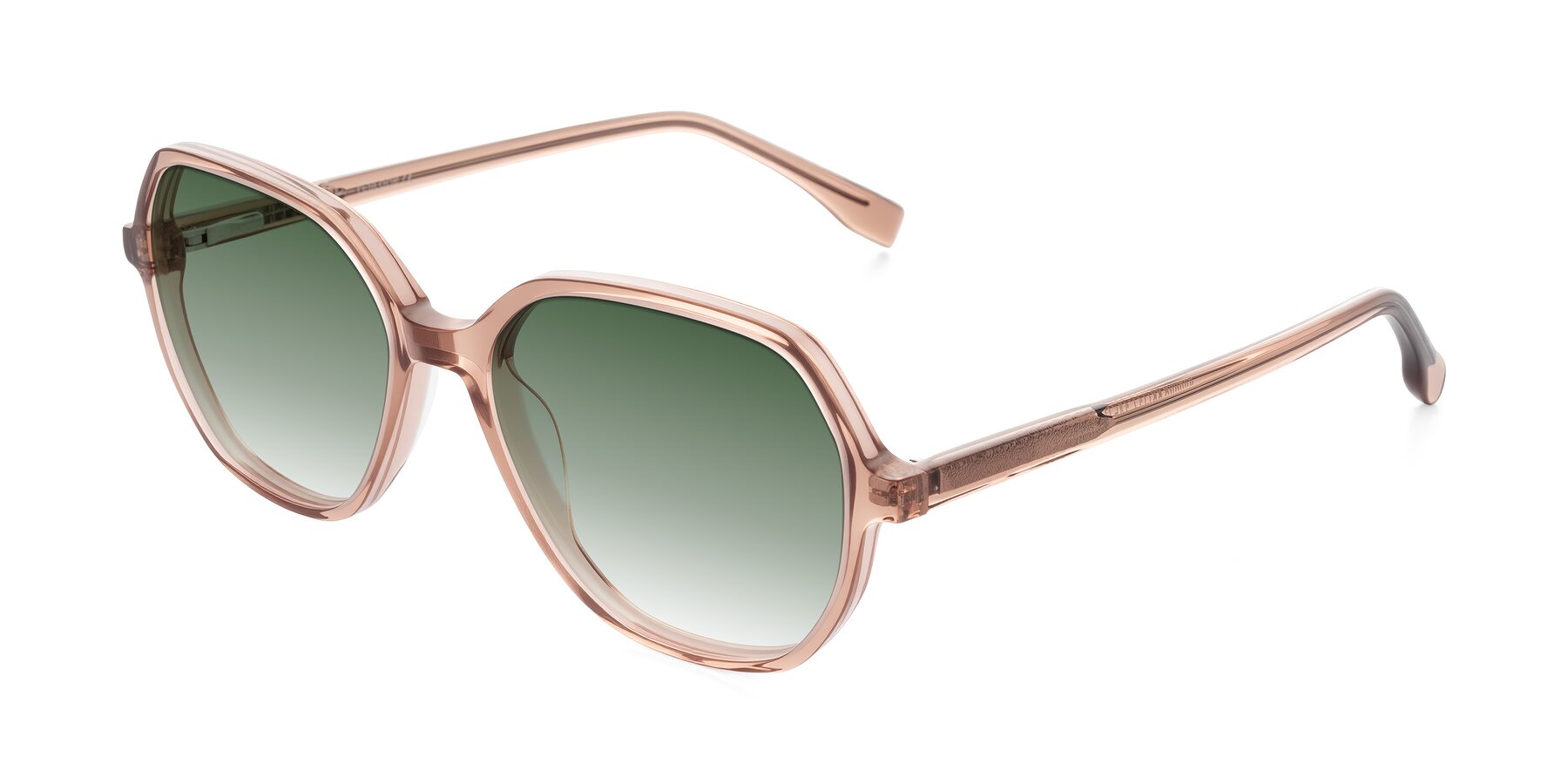 Angle of Avenite in Light Brown with Green Gradient Lenses