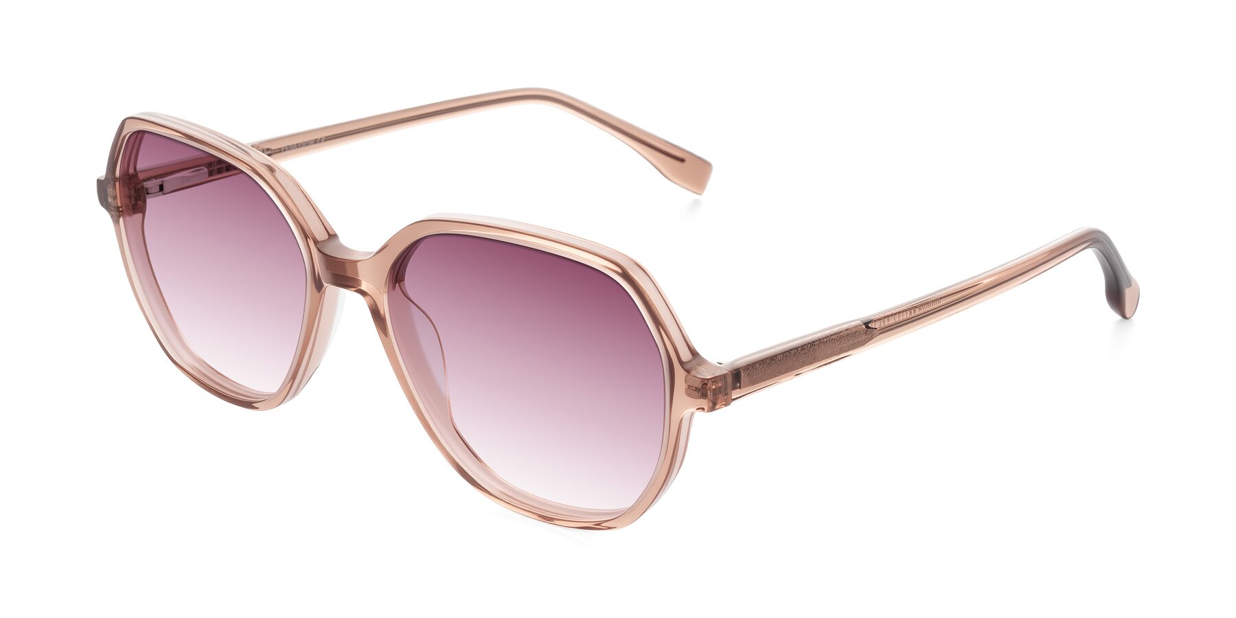 Angle of Avenite in Light Brown with Wine Gradient Lenses
