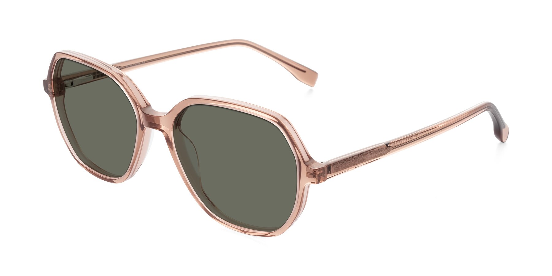 Angle of Avenite in Light Brown with Gray Polarized Lenses