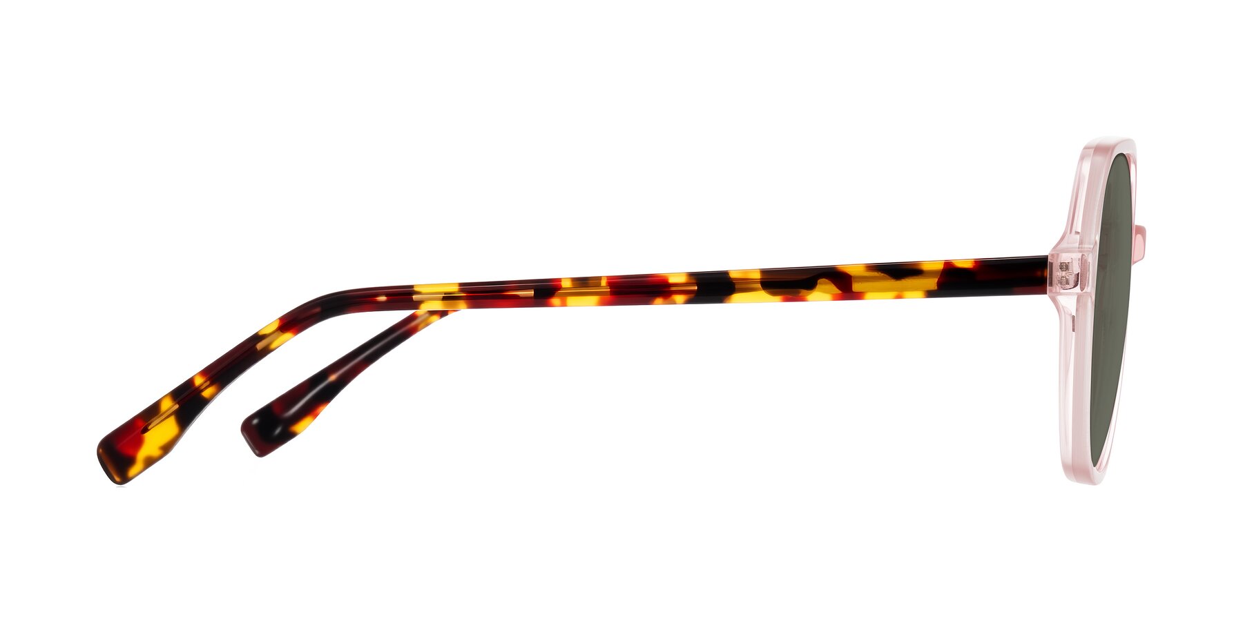 Side of Avenite in Pink/Tortoise with Gray Polarized Lenses
