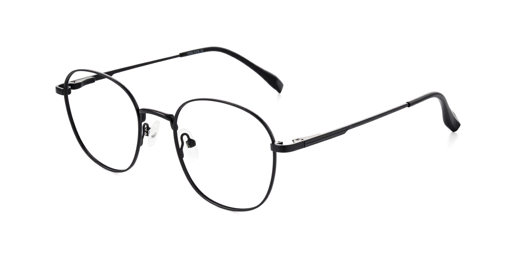 Angle of Inver in Black with Clear Eyeglass Lenses