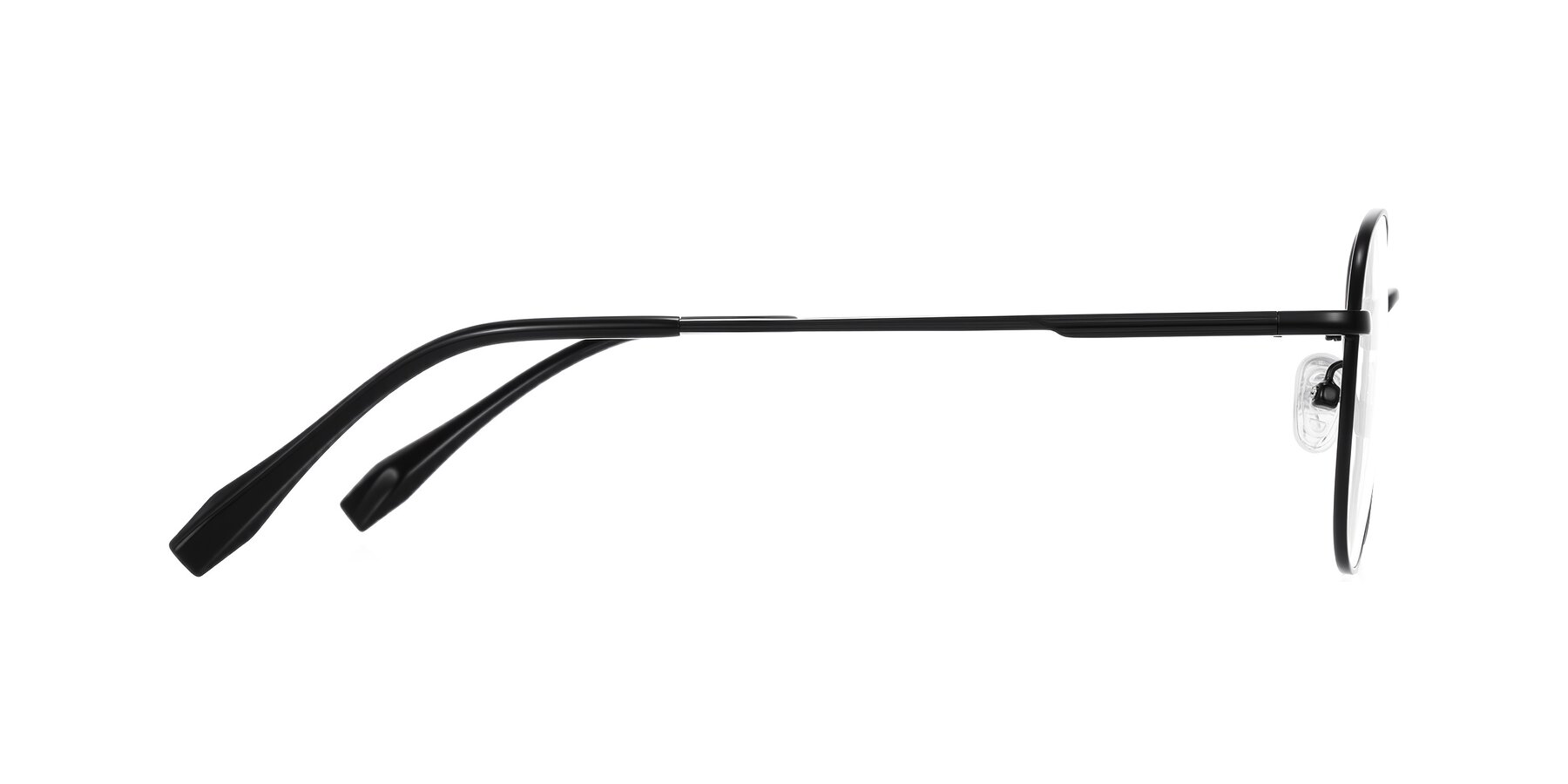 Side of Inver in Black with Clear Eyeglass Lenses