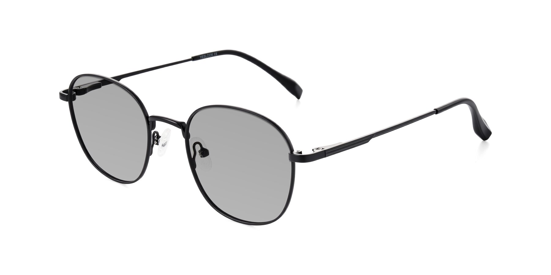 Angle of Inver in Black with Light Gray Tinted Lenses