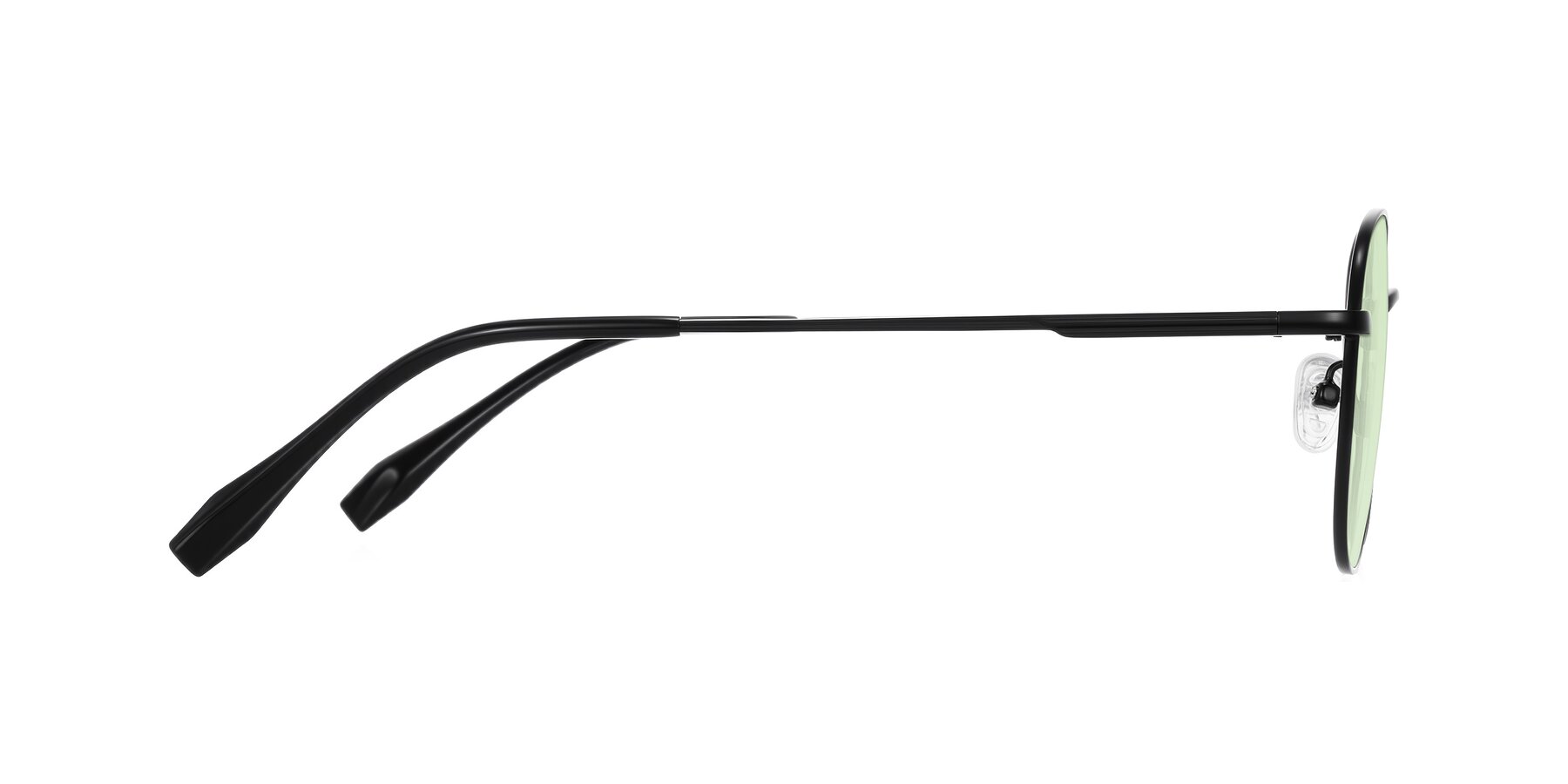 Side of Inver in Black with Light Green Tinted Lenses