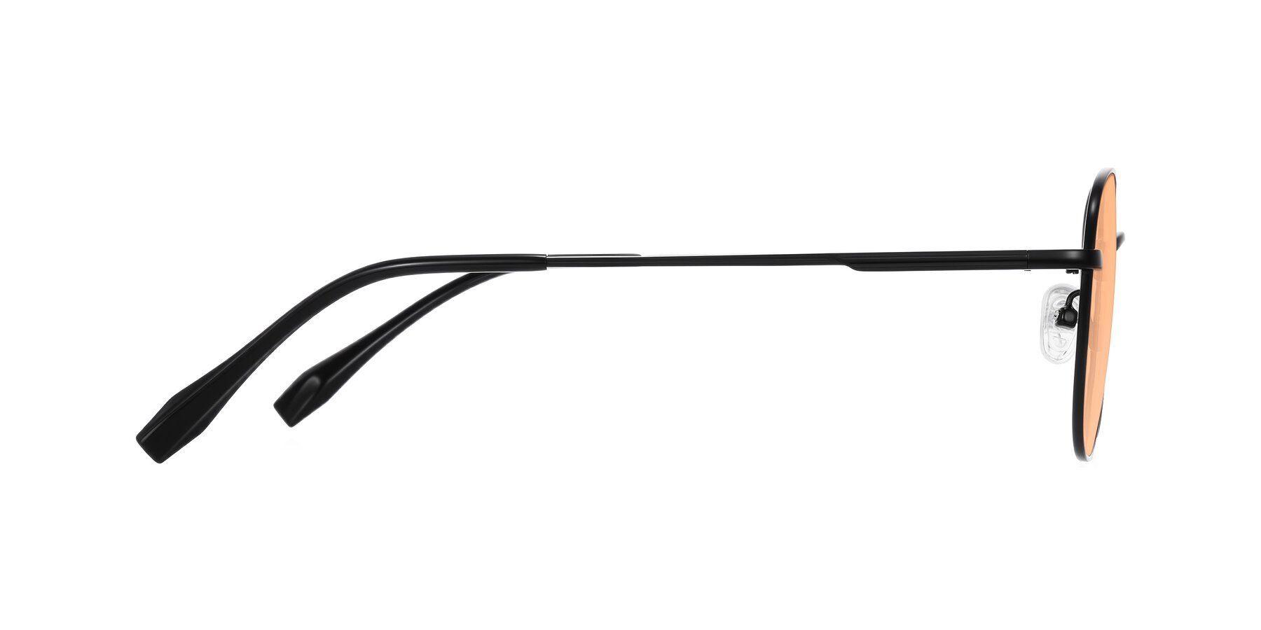 Side of Inver in Black with Light Orange Tinted Lenses