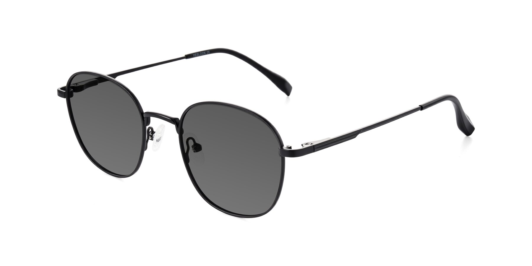 Angle of Inver in Black with Medium Gray Tinted Lenses