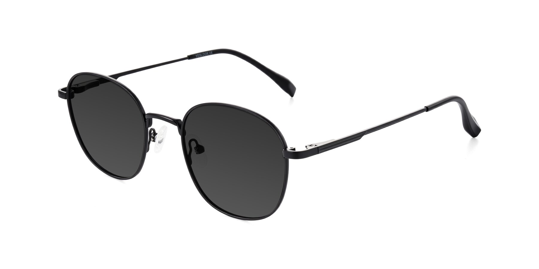 Angle of Inver in Black with Gray Tinted Lenses