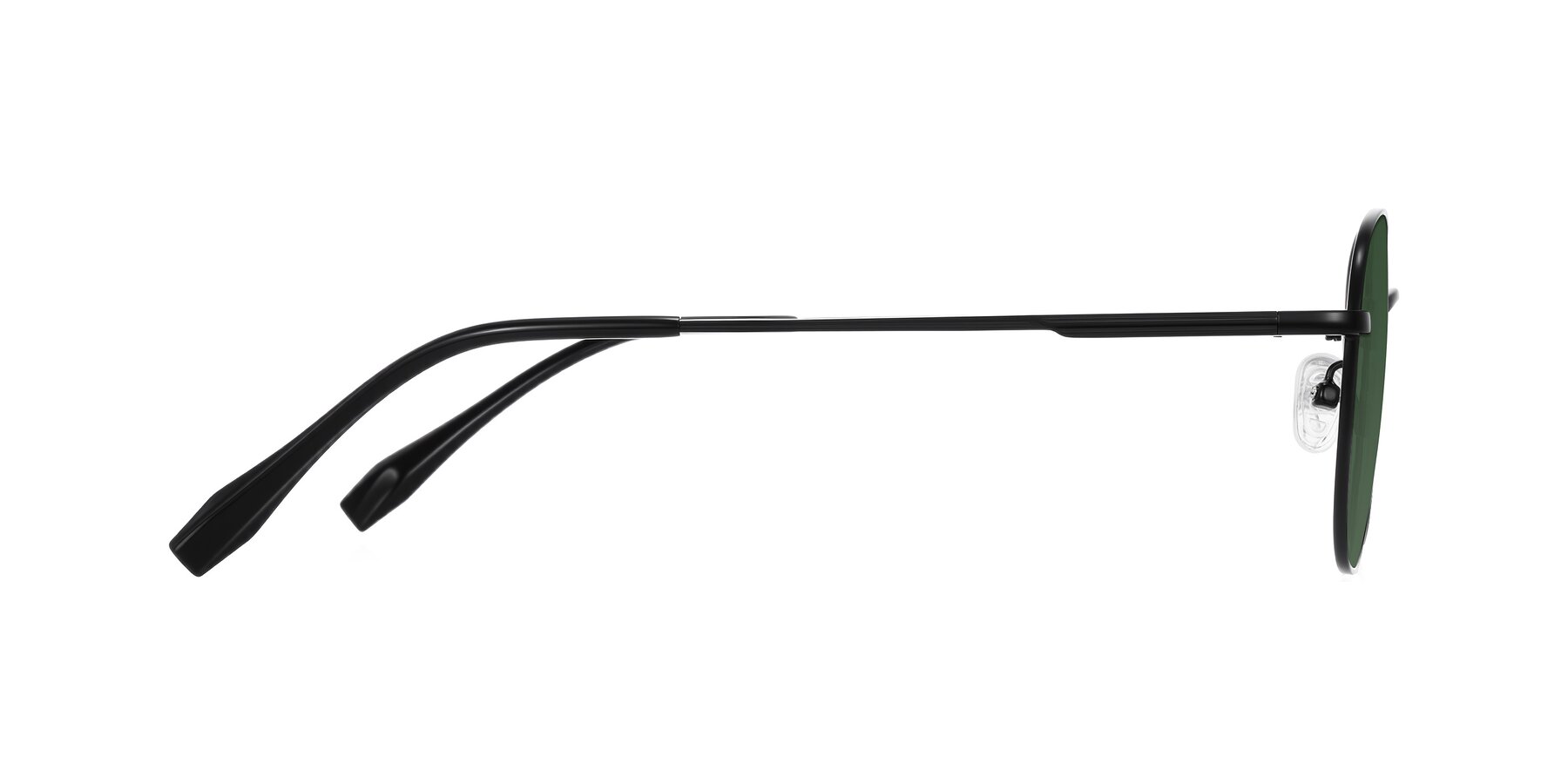 Side of Inver in Black with Green Tinted Lenses