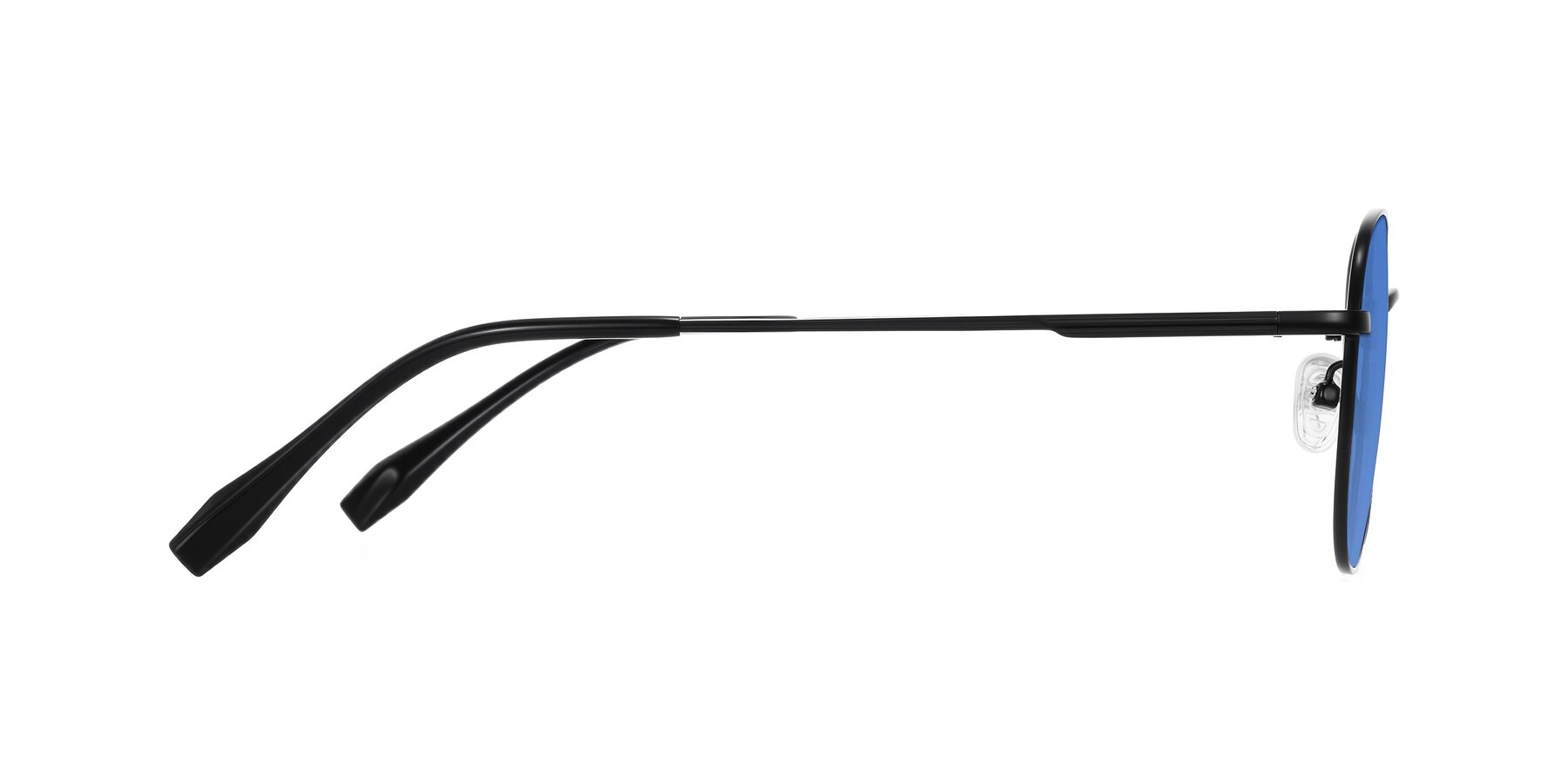 Side of Inver in Black with Blue Tinted Lenses