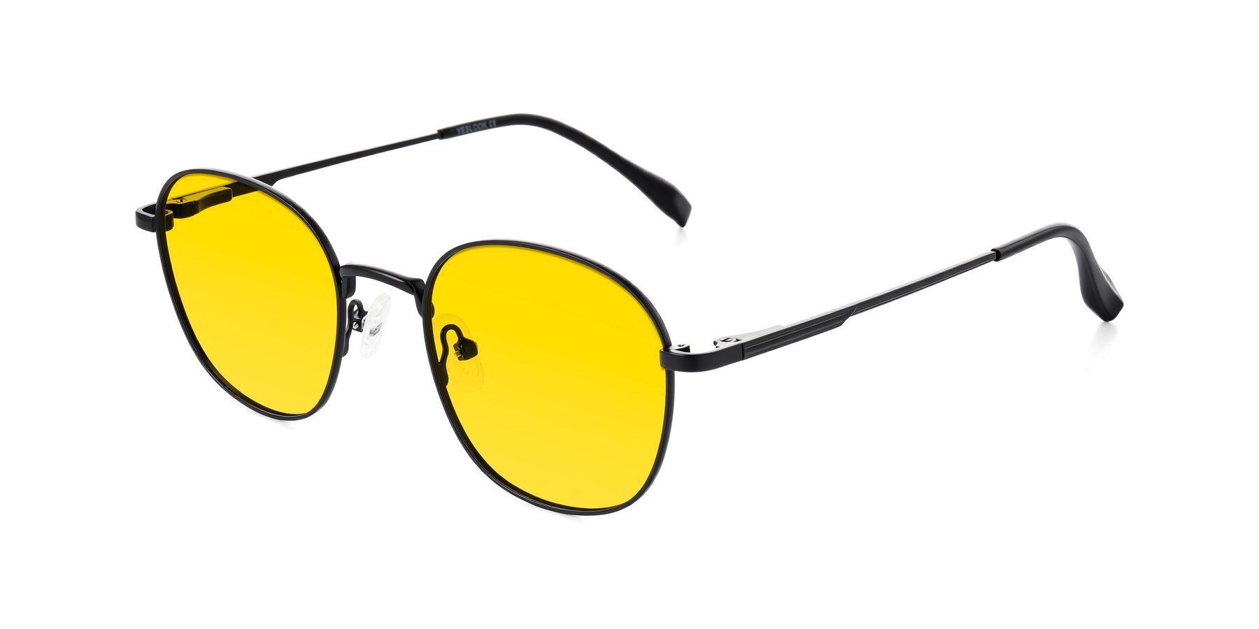 Angle of Inver in Black with Yellow Tinted Lenses