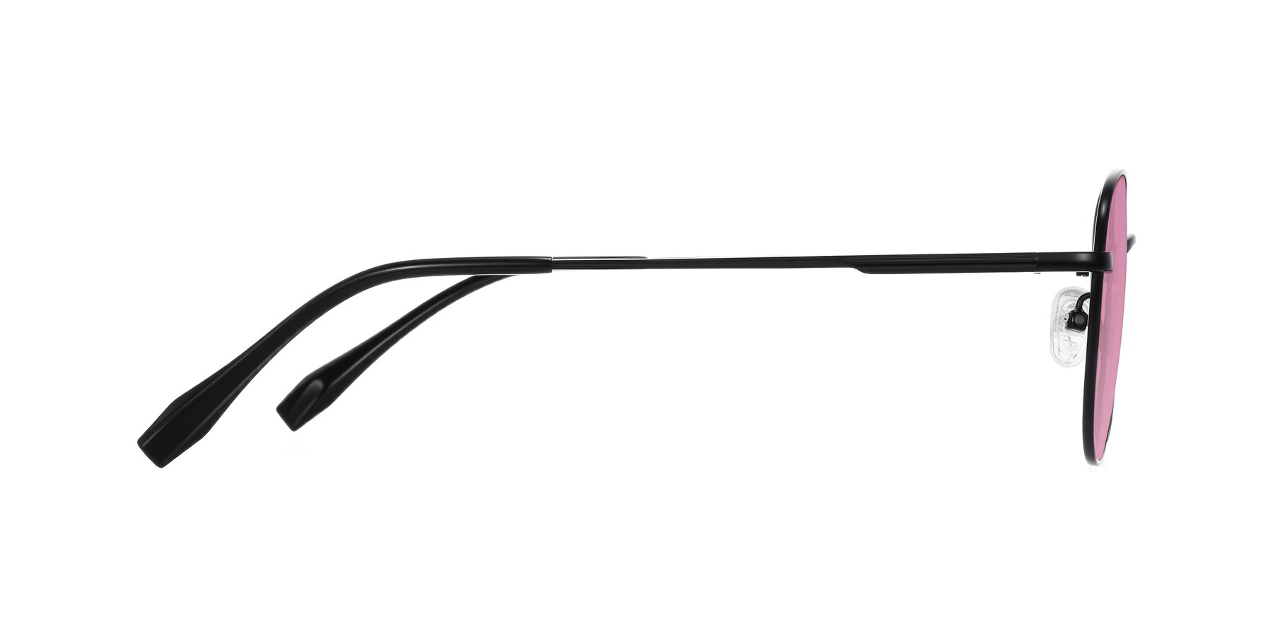 Side of Inver in Black with Medium Wine Tinted Lenses